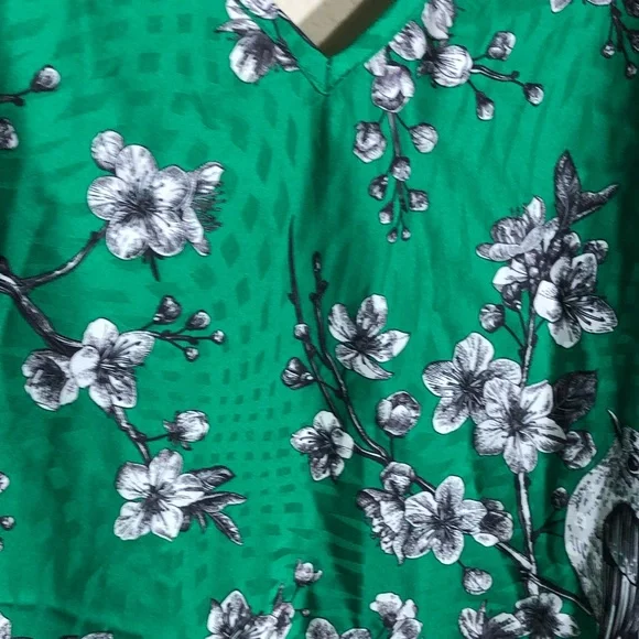 Hutch Emerald Green Floral Printed Slip Dress - Picture 5 of 6